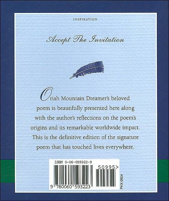 Opening The Invitation: The Poem That Has Touched Lives Around the World
