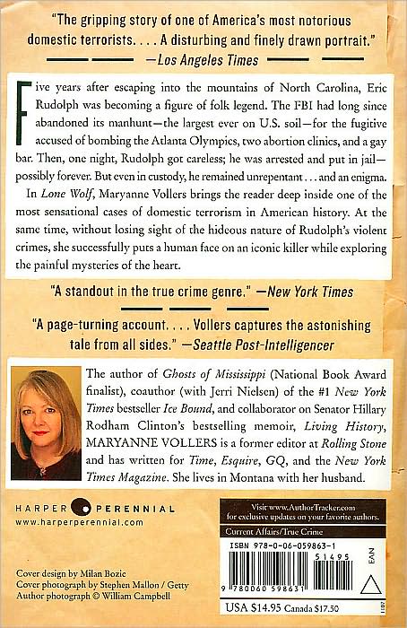 Lone Wolf: Eric Rudolph and the Legacy of American Terror