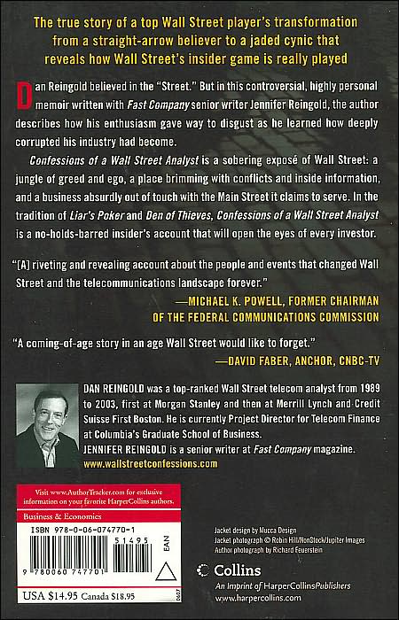 Confessions of a Wall Street Analyst: A True Story of Inside Information and Corruption in the Stock Market