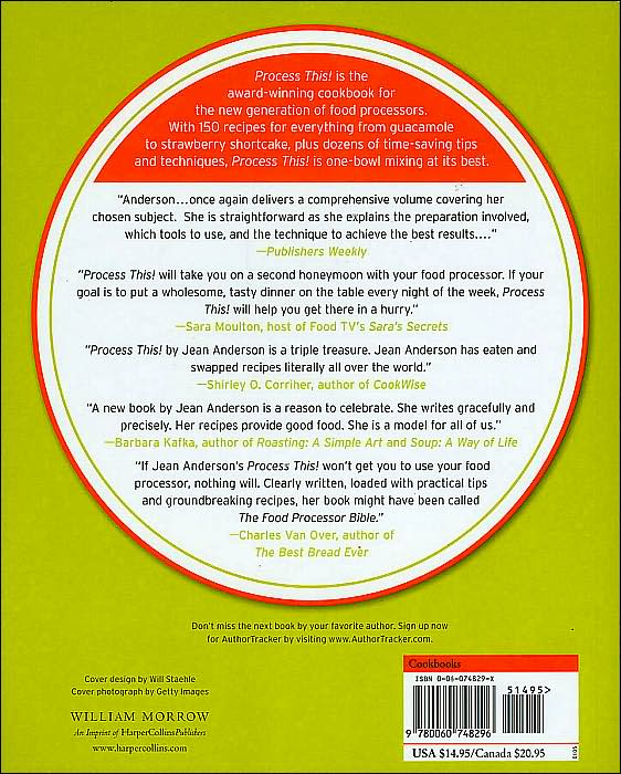 Process This: New Recipes for the New Generation of Food Processors Plus Dozens of Time-Saving Tips