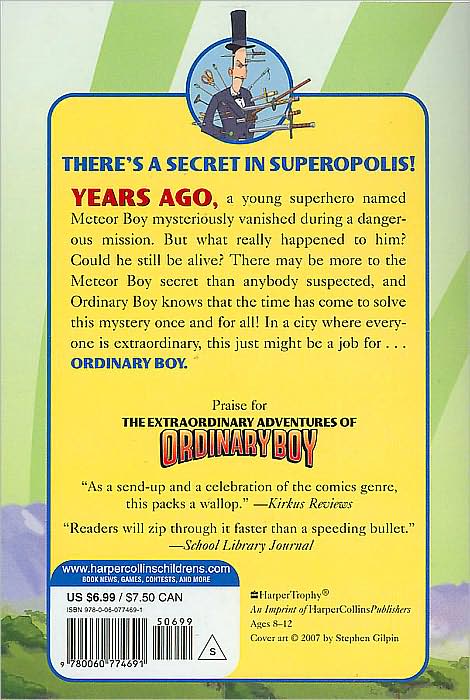 The Return of Meteor Boy? (Extraordinary Adventures of Ordinary Boy Series #2)
