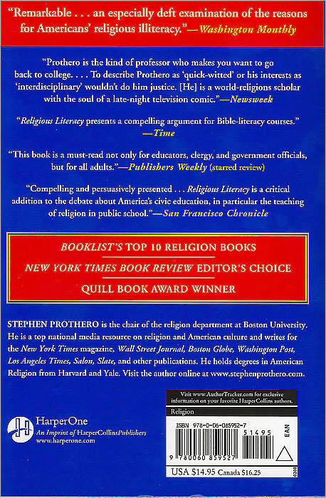 Religious Literacy: What Every American Needs to Know--and Doesn't