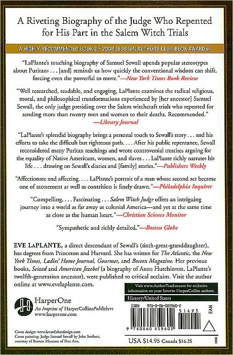 Salem Witch Judge: The Life and Repentance of Samuel Sewall