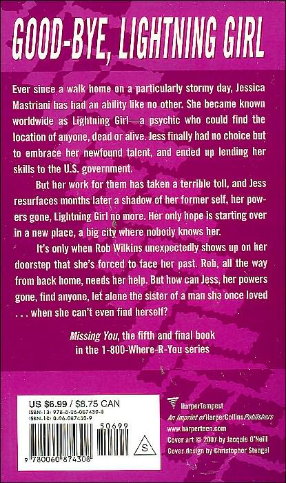 Missing You (1-800-Where-R-You Series #5)