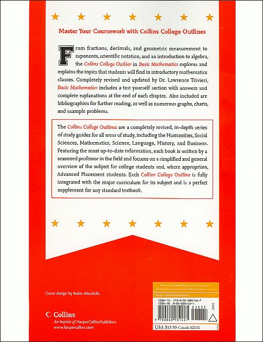 Basic Mathematics (Collins College Outlines Series)