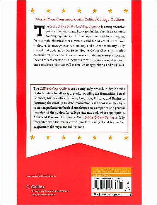 College Chemistry (Collins College Outlines Serie)