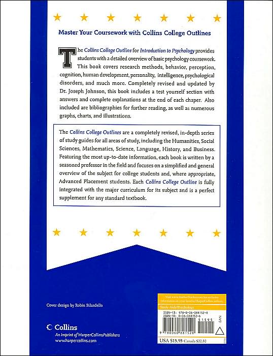 Introduction to Psychology (Collins College Outlines Series)