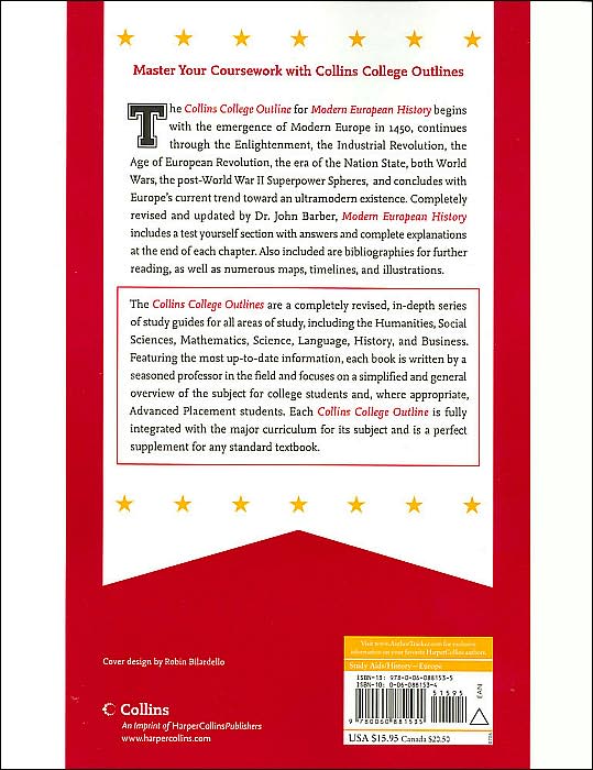 Modern European History (Collins College Outlines Series)
