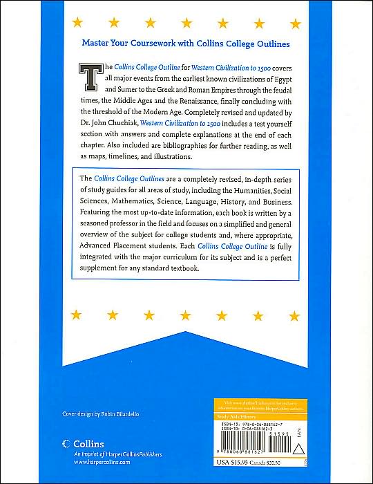 Western Civilization to 1500 (Collins College Outlines Series)