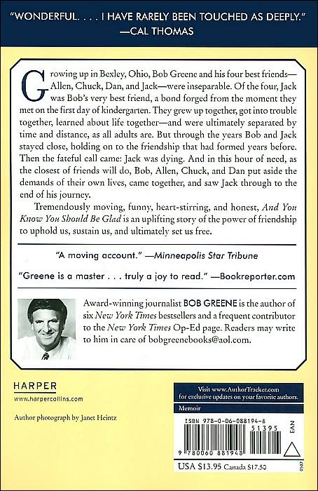 And You Know You Should Be Glad: A True Story of Friendship