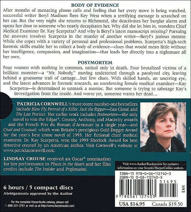 Patricia Cornwell CD Audio Treasury Volume Two: Body of Evidence/Post Mortem