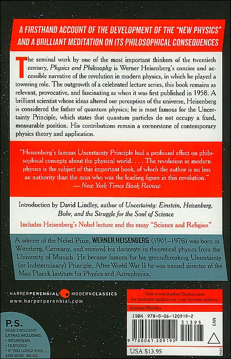 Physics and Philosophy: The Revolution in Modern Science (P.S. Series)