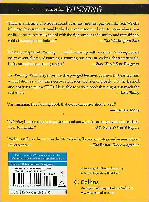 Winning: The Answers: Confronting 74 of the Toughest Questions in Business Today