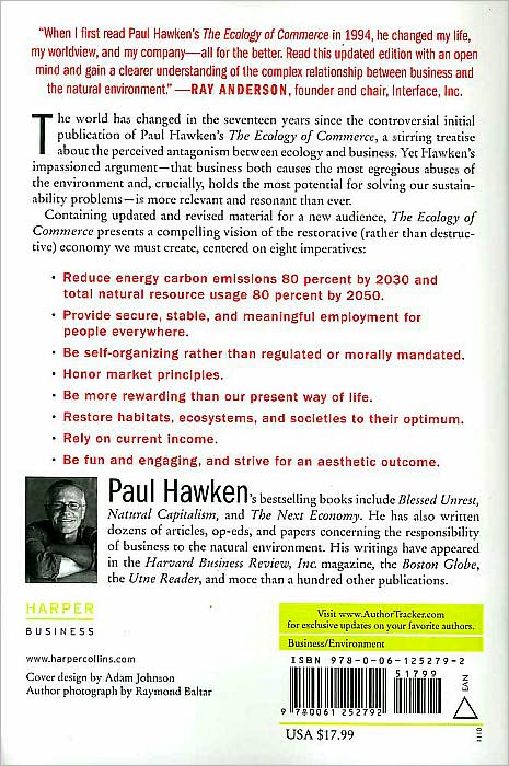The Ecology of Commerce: A Declaration of Sustainability