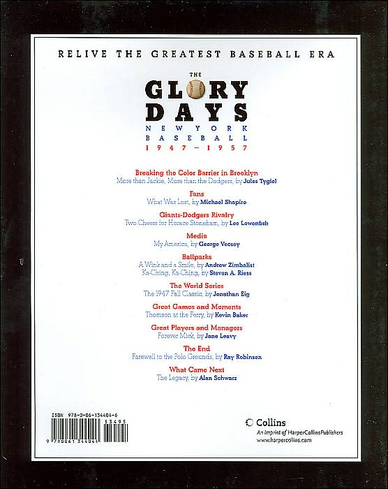 The Glory Days: New York Baseball 1947-1957
