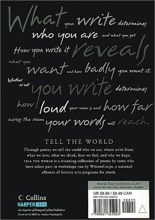Tell the World: Teen Poems from WritersCorps