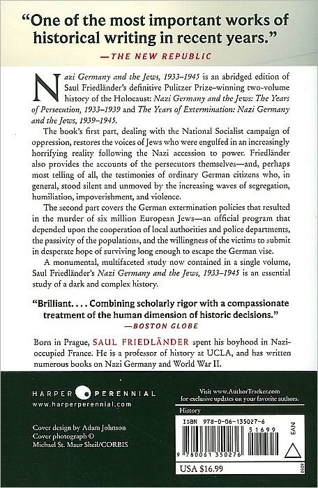 Nazi Germany and the Jews, 1933-1945, Abridged Edition