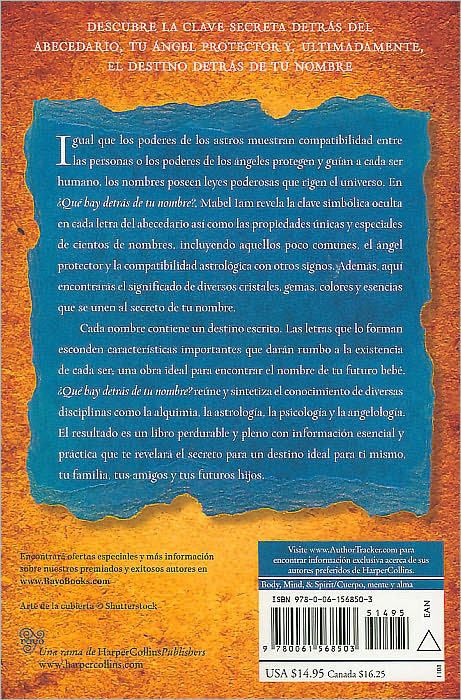 Que hay detras de tu nombre?: Descubre el secreto de tu destino