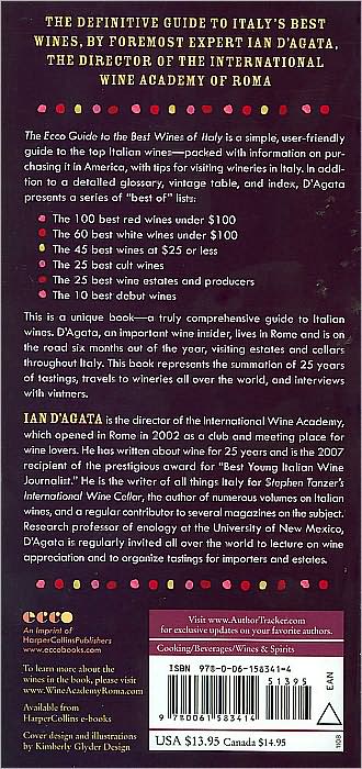 Ecco Guide to the Best Wines of Italy: The Ultimate Resource for Finding, Buying, and Enjoying Italy's Best Wines