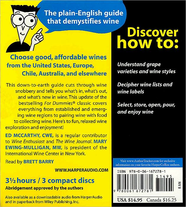 Wine for Dummies (Audio CD)