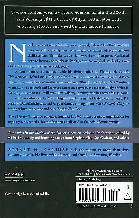 On a Raven's Wing: New Tales in Honor of Edgar Allan Poe by Mary Higgins Clark, Thomas H. Cook, James W. Hall, Rupert Holmes, S. J. Rozan, Don Winslow, and Fourteen Others