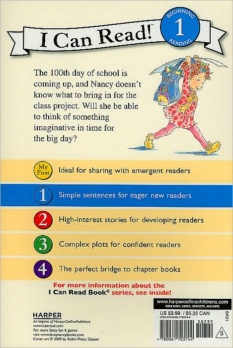 Fancy Nancy: The 100th Day of School (I Can Read Series Level 1)