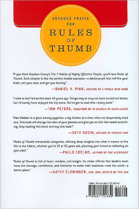 Rules of Thumb: 52 Truths for Winning at Business Without Losing Your Self