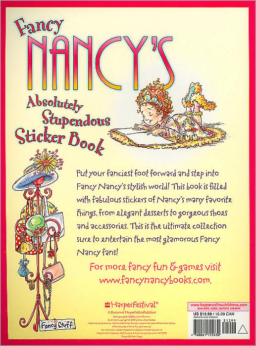 Fancy Nancy's Absolutely Stupendous Sticker Book (Fancy Nancy Series)