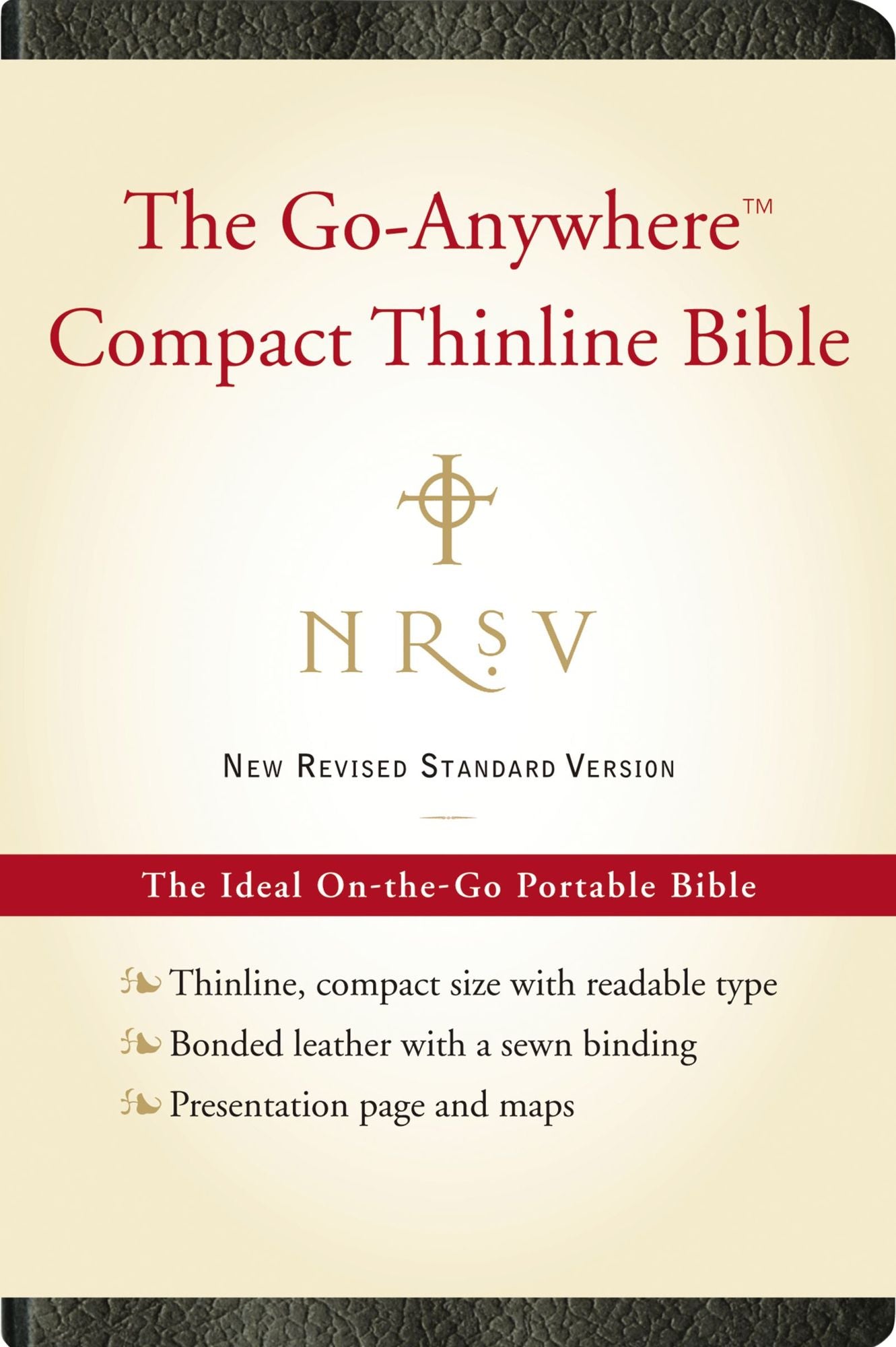 NRSV Go-Anywhere Compact Thinline Bible (Bonded Leather, Black)