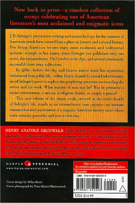 Salinger: The Classic Critical and Personal Portrait