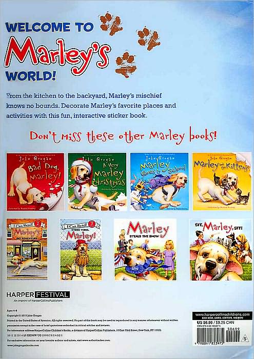 Marley's World Reusable Sticker Book (Marley Series)