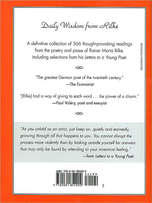 A Year with Rilke: Daily Readings from the Best of Rainer Maria Rilke