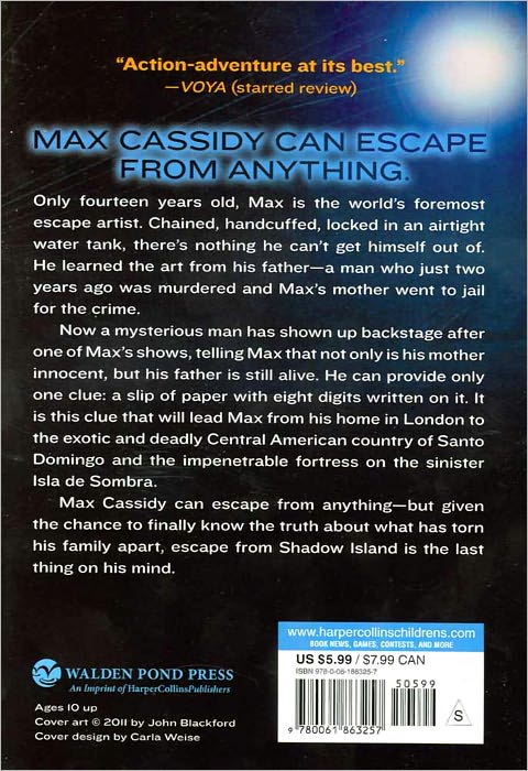 Escape from Shadow Island (Max Cassidy Series)