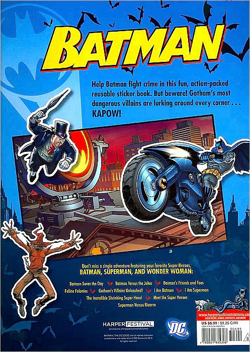 Batman Classic: the Bat-tastic Reusable Sticker Book!: A Giant Sticker Activity Book