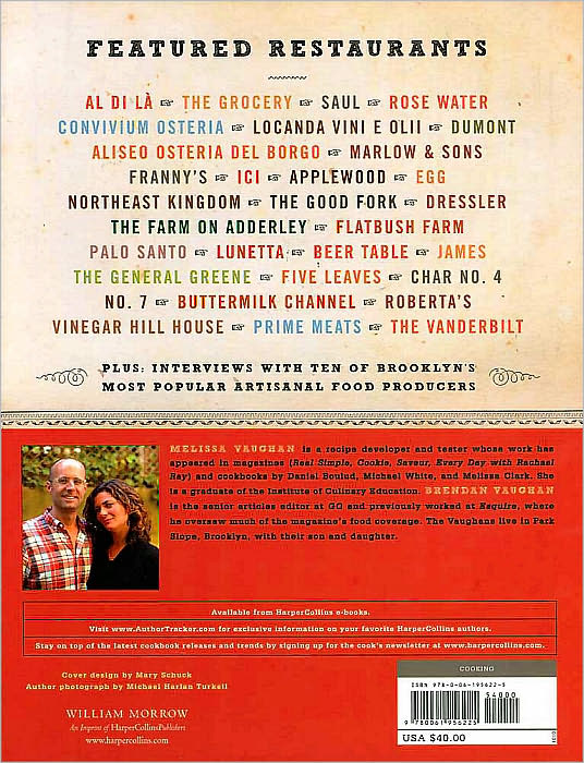 The New Brooklyn Cookbook: Recipes and Stories from 31 Restaurants That Put Brooklyn on the Culinary Map