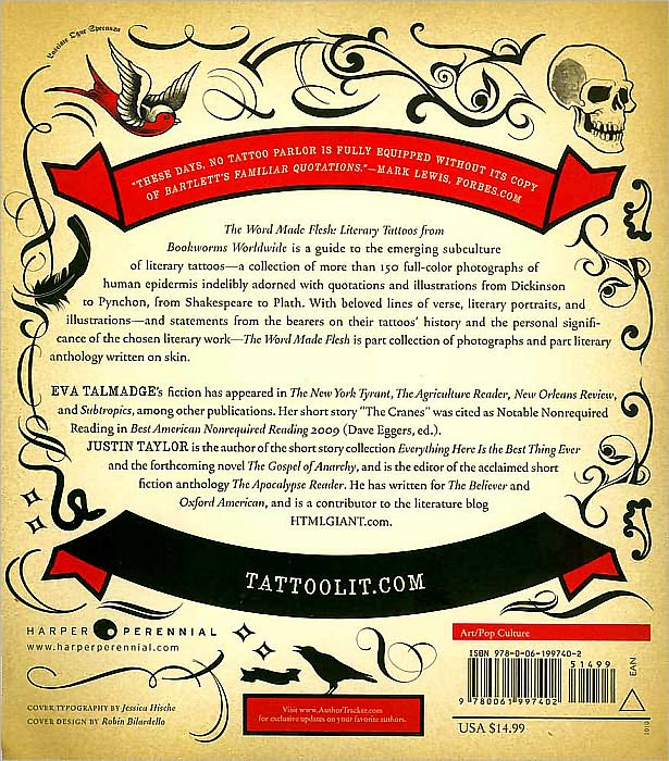The Word Made Flesh: Literary Tattoos from Bookworms Worldwide