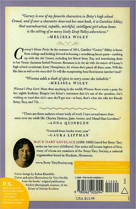 Carney's House Party/Winona's Pony Cart: Two Deep Valley Books