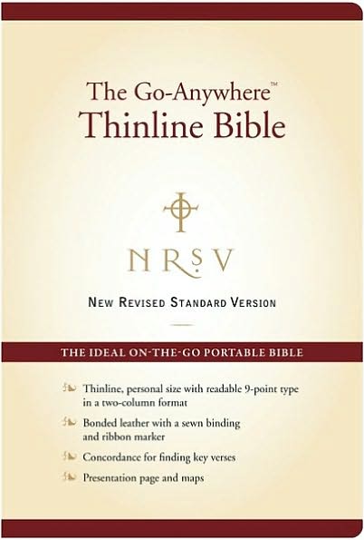 NRSV Go-Anywhere Personal Size Thinline Bible (Bonded Leather, Burgundy)