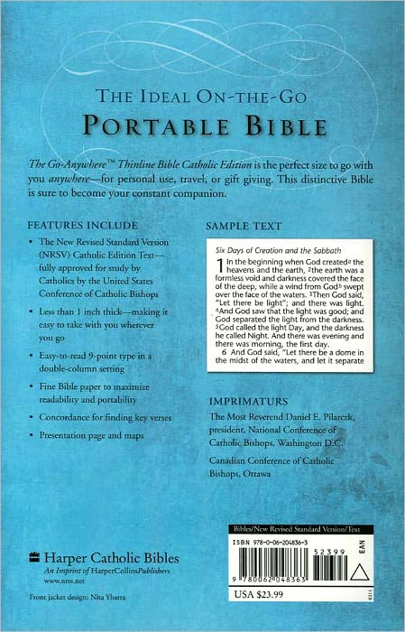 NRSV Go-Anywhere Thinline Bible Catholic Edition (PB)
