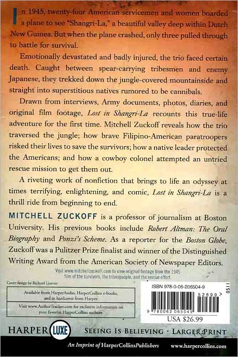 Lost in Shangri-La: A True Story of Survival, Adventure, and the Most Incredible Rescue Mission of World War II