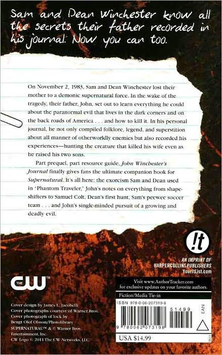 Supernatural: John Winchester's Journal