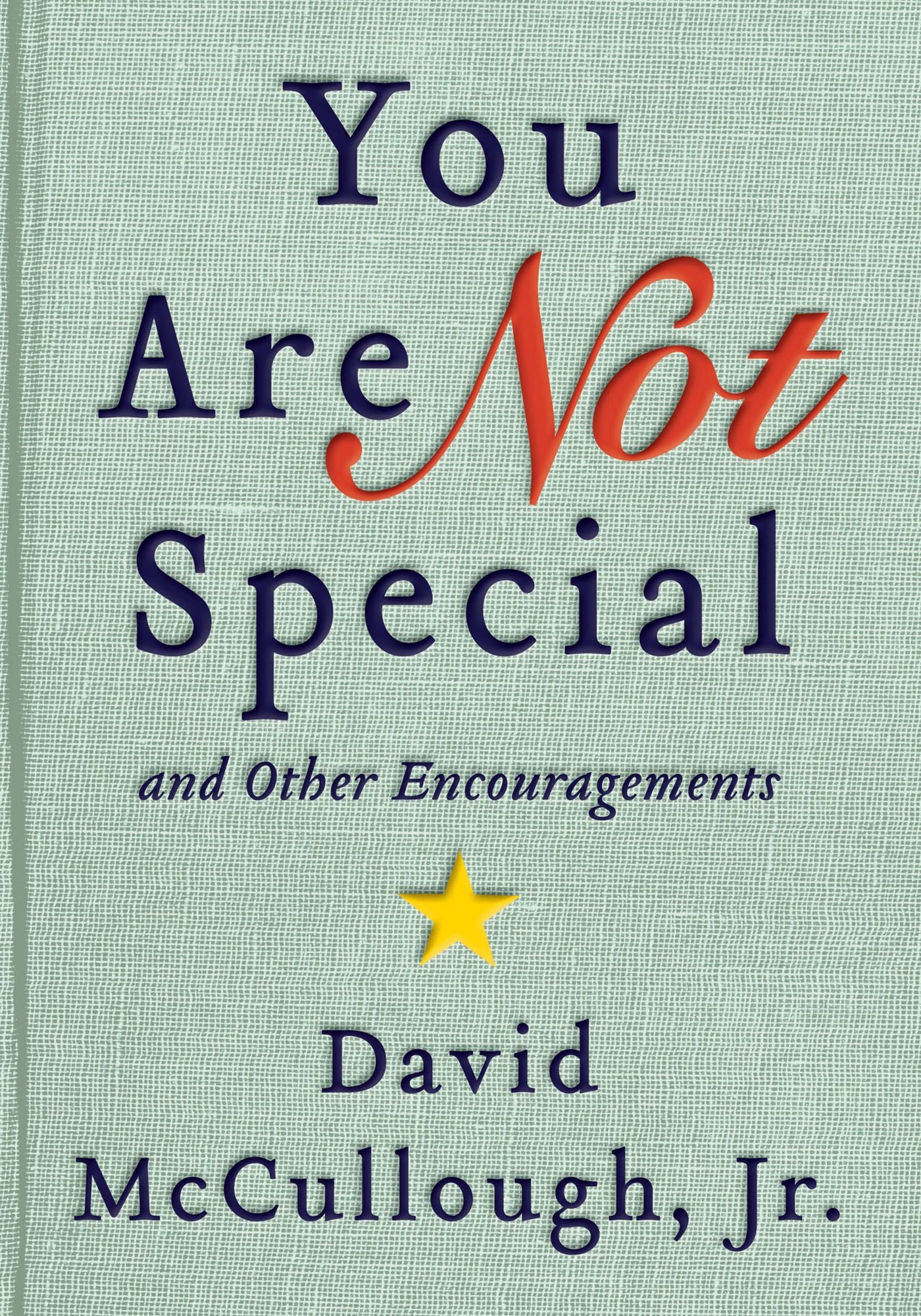 You Are Not Special...: And Other Encouragements