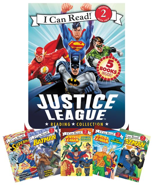 Justice League Reading Collection: 5 I Can Read Books Inside!