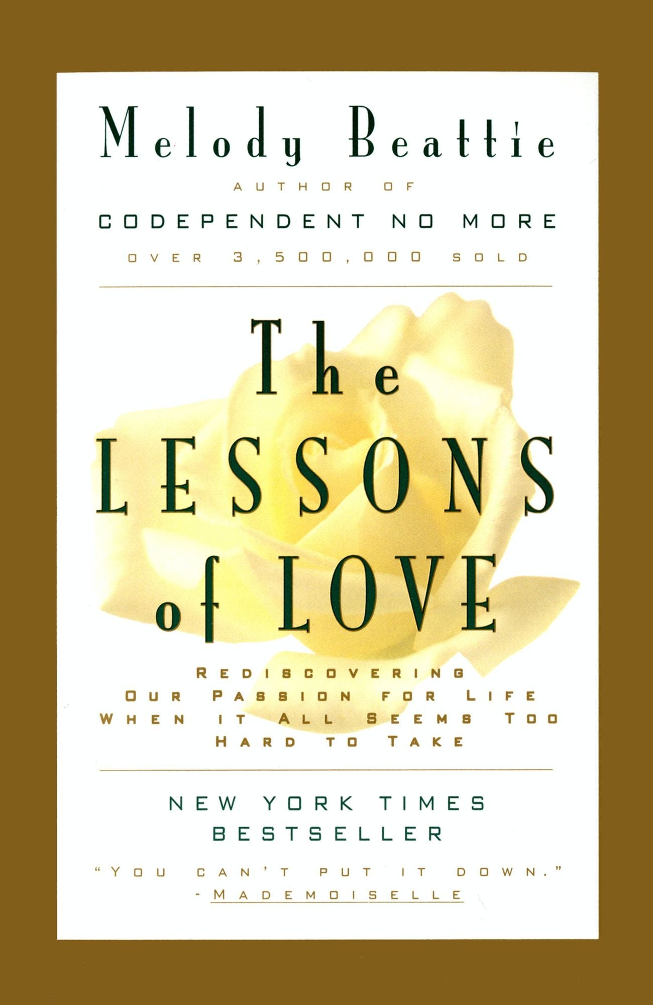 The Lessons of Love: Rediscovering Our Passion for Live When It All Seems Too Hard to Take