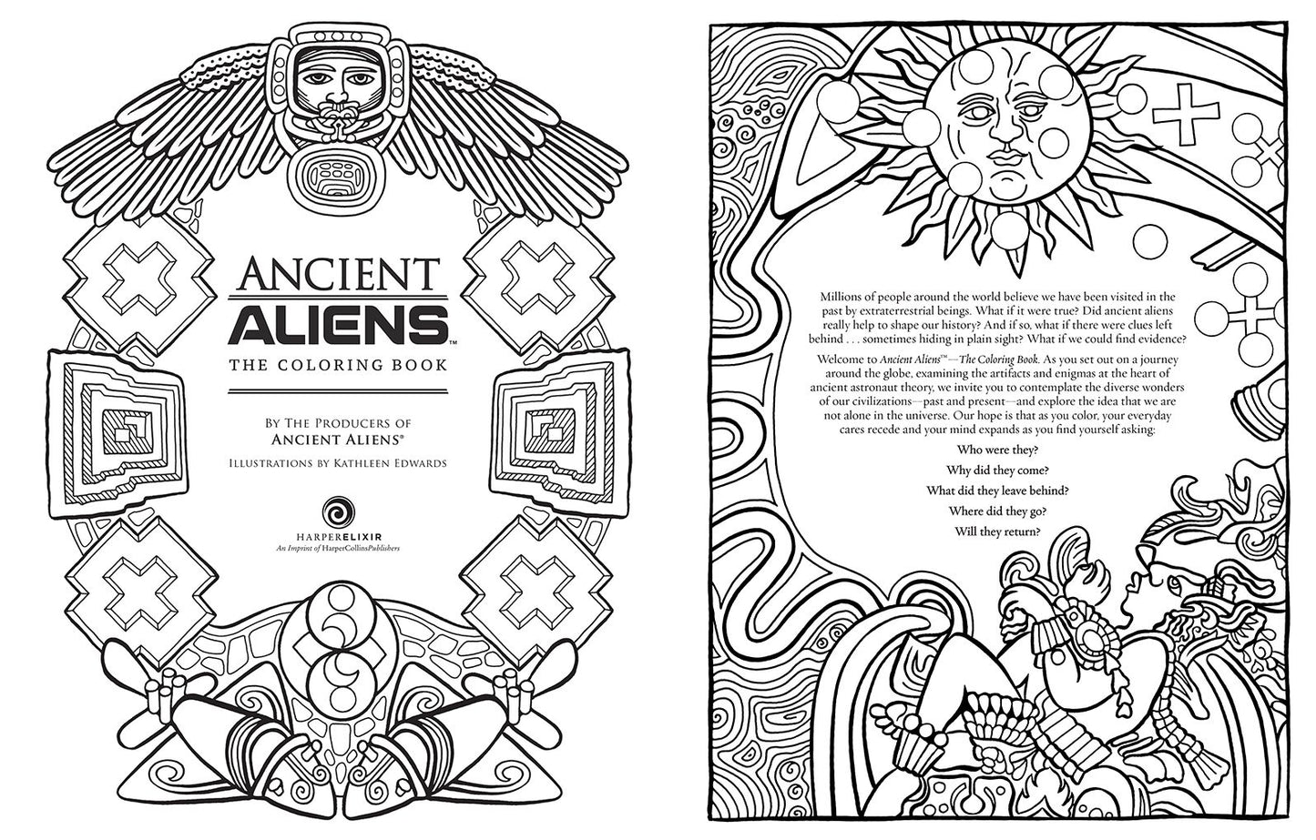 Ancient Aliens - The Coloring Book