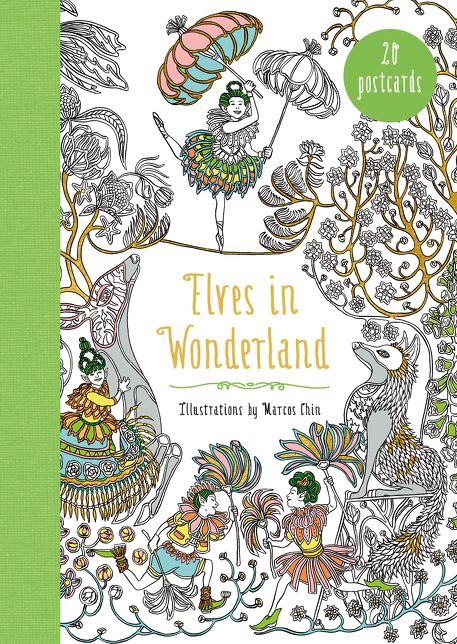 Elves in Wonderland 20 Postcards