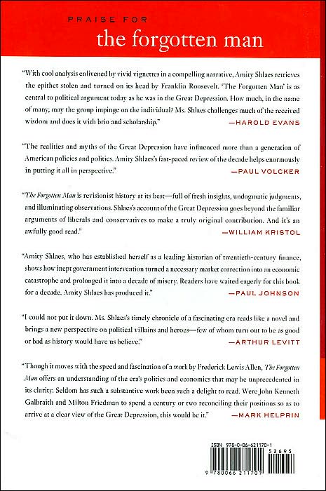 The Forgotten Man: A New History of the Great Depression