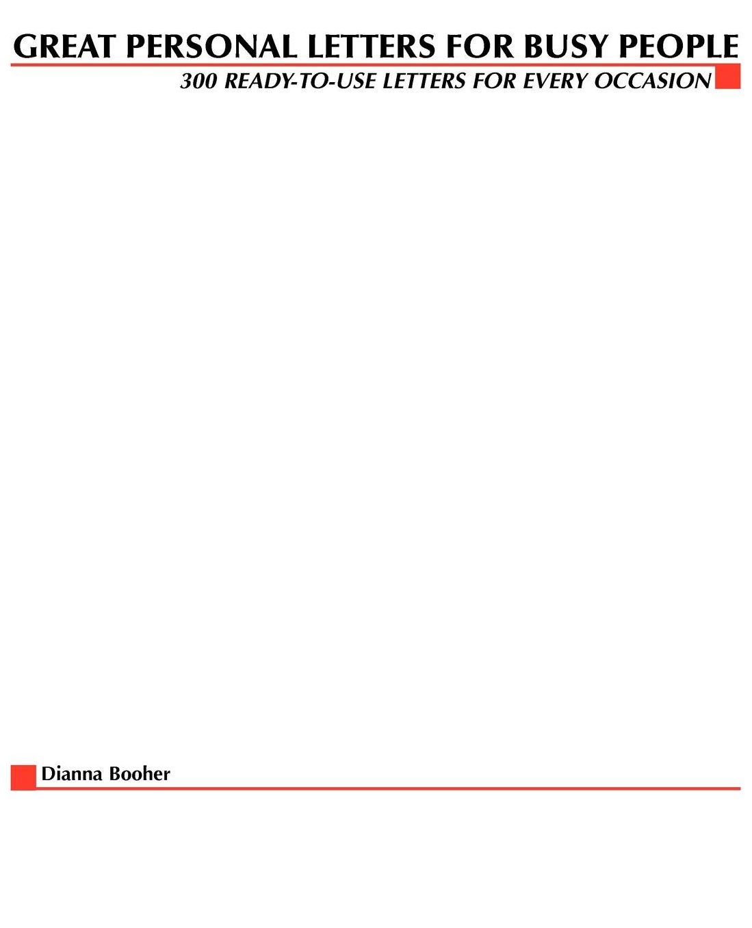 Great Personal Letters For Busy People