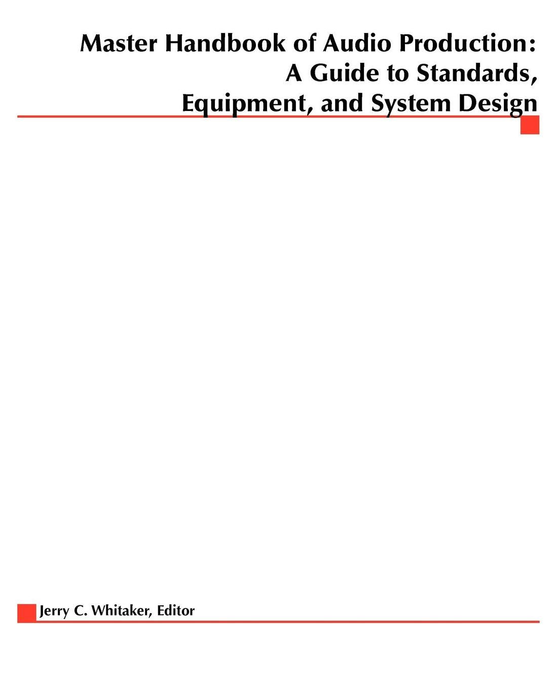Master Handbook Of Audio Production