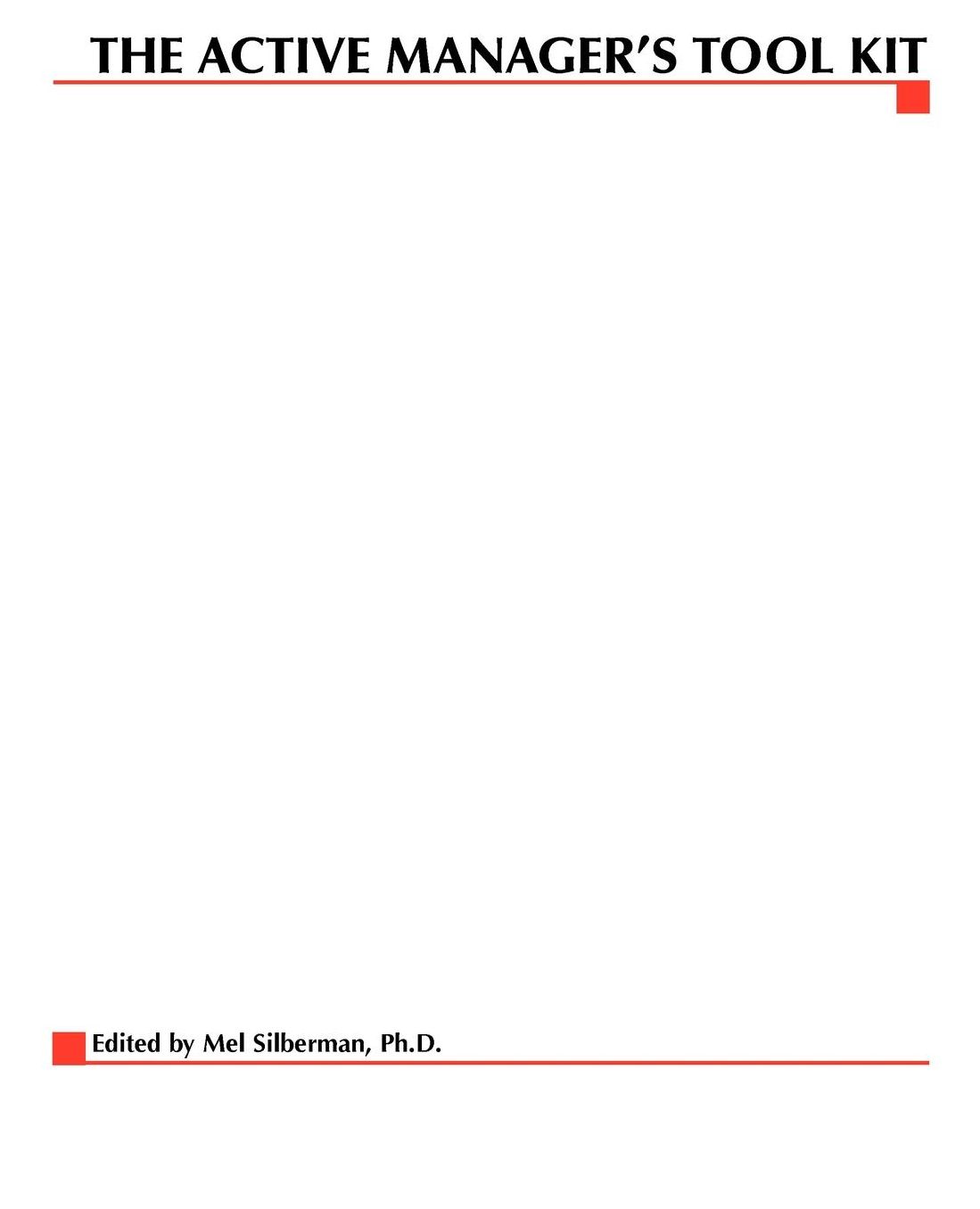 The Active Manager's Tool Kit